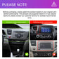 Android car navigation head unit shown installed in center console
