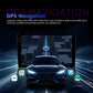 Car navigation player with GPS route map on touchscreen display