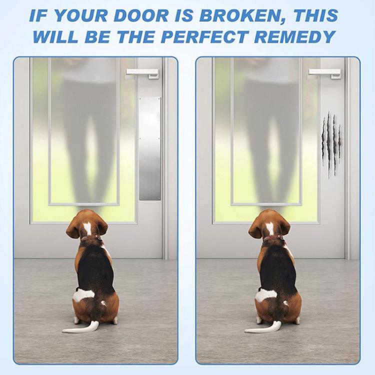 Metal door kick plate protector to guard the door bottom from scratches