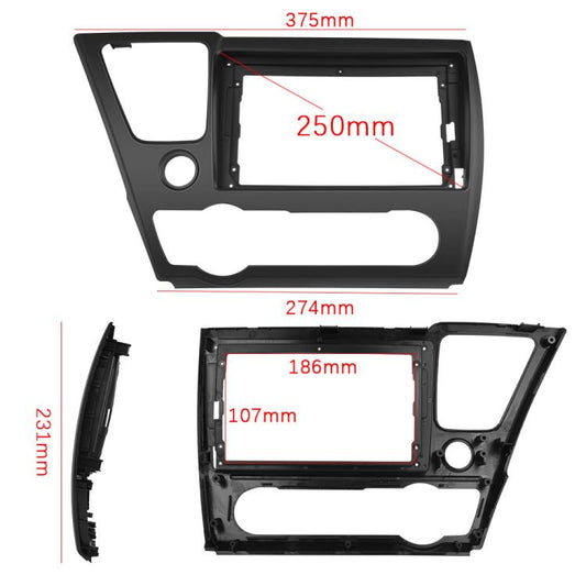 For Honda Civic US Left Hand Drive Android Car Central Control Screen Navigation Bluetooth Player, 4-Core 2GB + 64GB, 4-Core 4GB + 64GB, 4-Core 4GB + 128GB, 8-Core 4GB + 64GB, 8-Core 6GB + 128GB