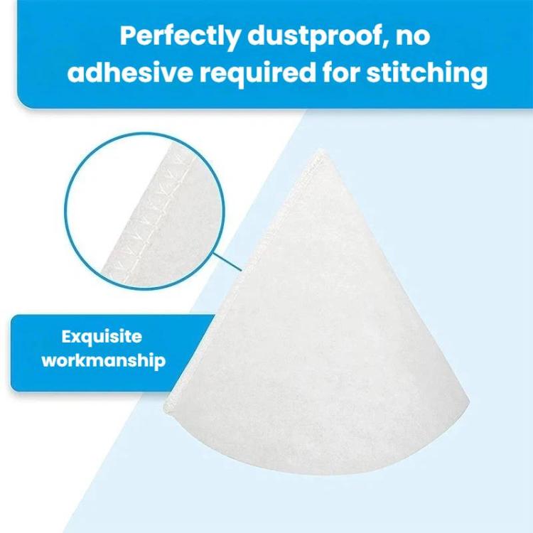 Tapered ventilation exhaust valve filter, white foam cone with visible seam detail