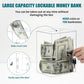 Acrylic Banknote Coin Piggy Bank With Lock