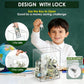 Acrylic Banknote Coin Piggy Bank With Lock