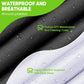 Waterproof breathable ATV cover fabric with water droplets and lighter backing layer