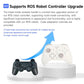 White gamepad controller on a pedestal with D-pad, thumbsticks, and face buttons