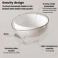 Double-Layer Fruit Vegetable Washing & Draining Basket Household Kitchen Rice Draining Basin, Transparent White