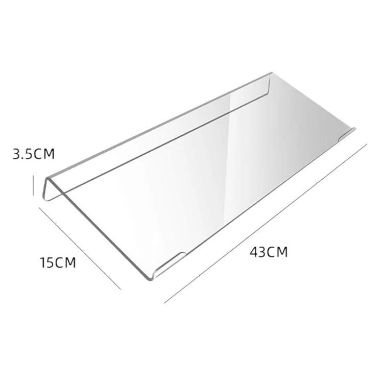 Clear acrylic keyboard stand bracket, large size, 15cm wide, 3.5cm high