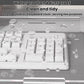 Clear acrylic keyboard stand cover with raised lip, water-resistant protection