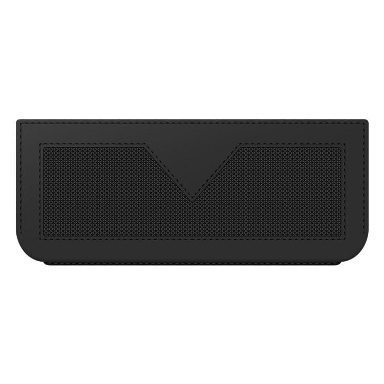 Black car storage net pocket bag with V-shaped center panel and mesh front.