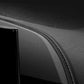Car interior gap leather trim strip with dark edge stitching