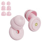 Pink noise reduction sleep earplugs, dual-disc design with vent holes