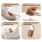 Ordpro Multifunctional Rotatable Long-Handle Cleaning Brush Portable Soft-Bristle Shoe Brush