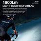 CYCLAMi AI1800 Bicycle Headlight Waterproof High-Intensity Night Riding Flashlight, AI1800