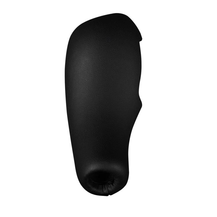 Black leather-look gear shift knob cover, full front view