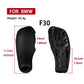 Black gear shift knob cover silhouette with size measurements