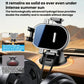 Rotating car phone holder with suction base and circular cradle