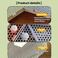 Pink hexagonal cat scratcher board with honeycomb texture and anti-slip backing