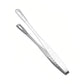 Stainless steel serving tongs with perforated tips and loop handles