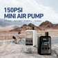 Portable air pump pair with digital displays, compact electric inflator design