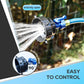 Snowflake Nozzle RV Sewage Pipe Cleaner With Control Valve