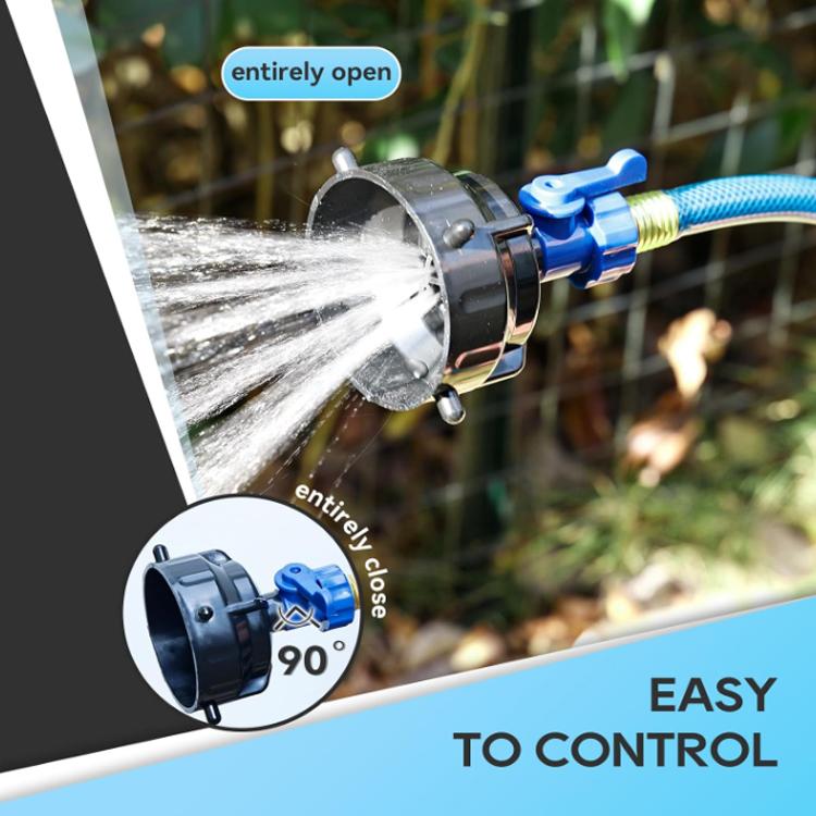 Snowflake Nozzle RV Sewage Pipe Cleaner With Control Valve