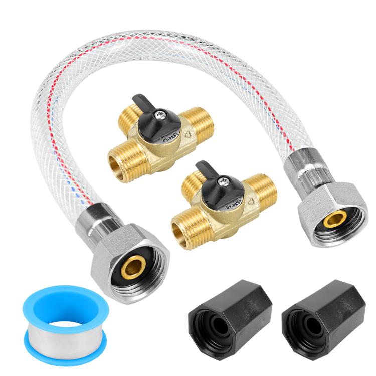 RV Water Heater Check Valve and Water Pipe Antifreeze Conversion Kit, 4pcs /Set, 6pcs /Set