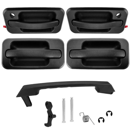 For Hummer H2 Car Exterior Door Handles Front And Rear Four Doors + Tailgate Handle Set 15104792/10360326