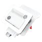 RV Conversion With Internal And External Opening Metal Panel Door Latches, White, Chrome
