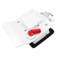 RV Conversion With Internal And External Opening Metal Panel Door Latches, White, Chrome