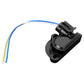 Throttle position sensor with tail wire, black housing with electrical connector
