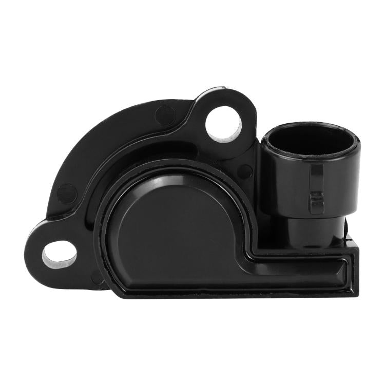 Throttle position sensor with tail wire, black housing with mounting holes and port