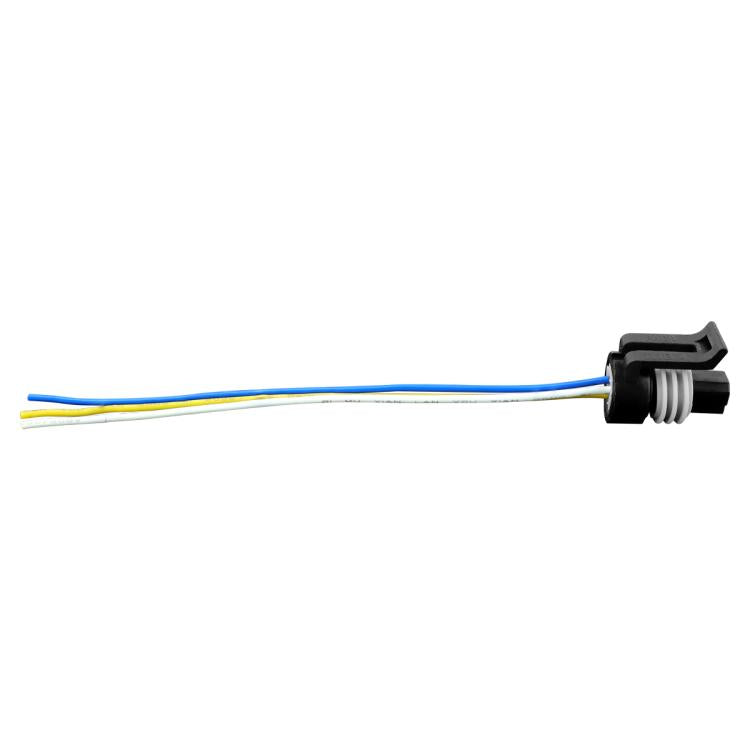 Throttle position sensor with tail wire, black connector with blue and yellow wires