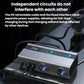 Car cigarette lighter charger with LED voltage screen and connected PD cable, GE08