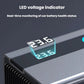 Close-up of LED voltage display on car cigarette lighter charger, GE08