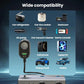 Car cigarette lighter charger with retractable plug and LED voltage indicator, GE08