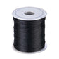 Black fishing rod tying line spool for guide wire tie-down and binding