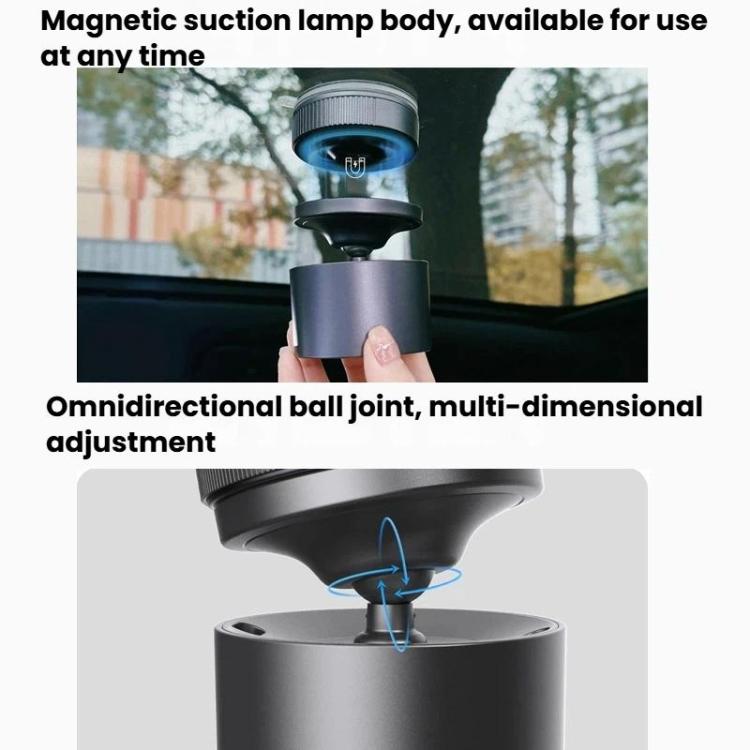 BEN.JACK magnetic car reading light with omnidirectional ball-joint adjustment