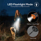 Handheld ultrasonic dog repeller with built-in LED flashlight light and wrist strap loop