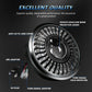 5.75-inch projector motorcycle headlight with detailed LED lens and chrome outer ring