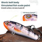 Colorful painted fish lure keychain with metal split ring and clasp