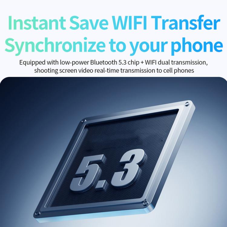 Smart glasses Bluetooth 5.3 feature graphic for wireless phone transfer
