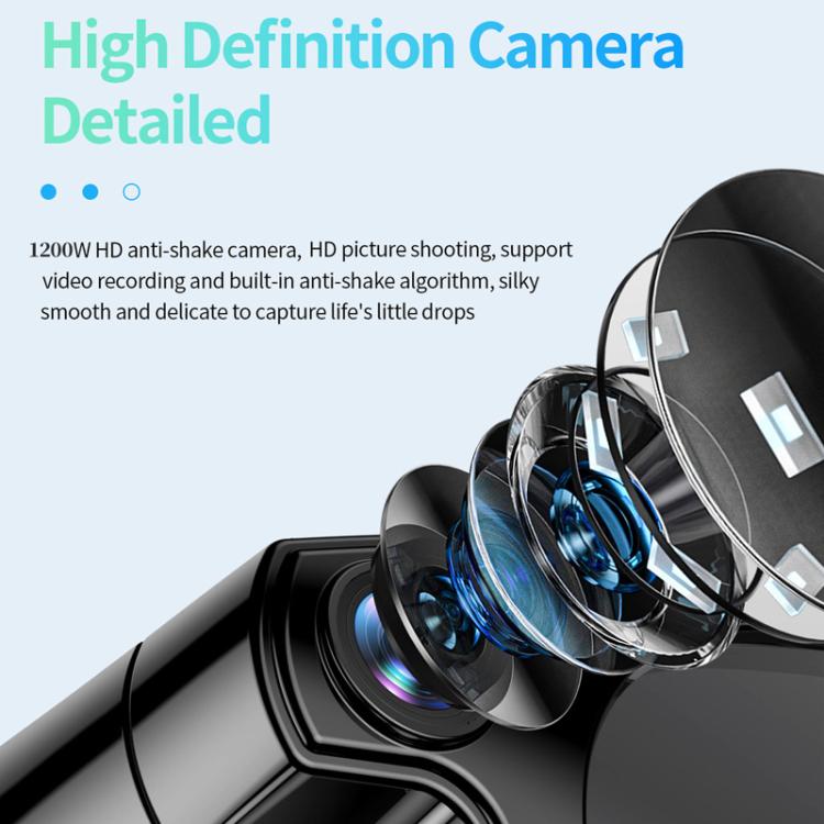 Smart glasses camera lens shown in an exploded view of its optical components