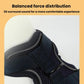 Dark mesh dog harness vest panel with textured fabric and side buckle