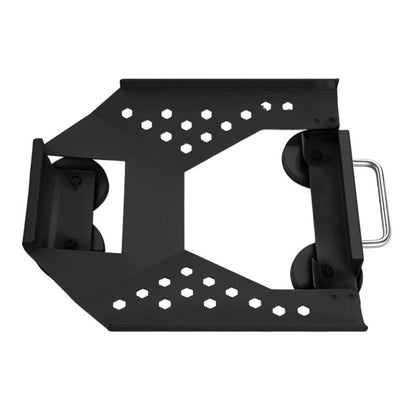 Black universal magnetic mounting bracket with handle for car and boat roof