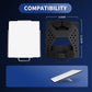Compact magnetic receiver and mounting base with size