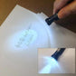 Multifunctional EDC tool pen with LED beam shining on paper for writing