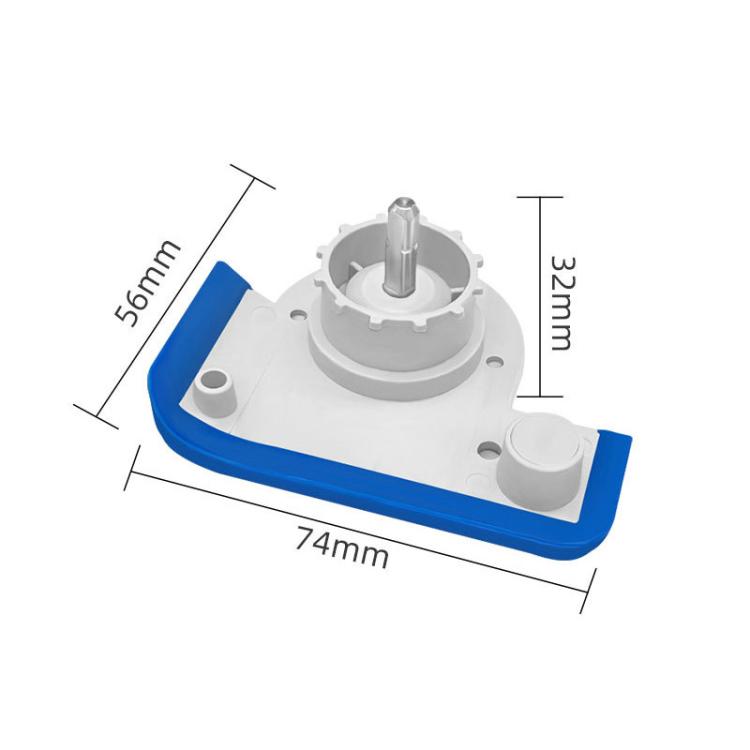 Robot vacuum roller handle accessory, 74mm length, white and blue frame