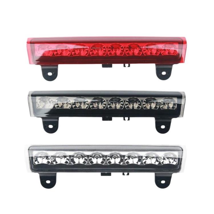Three rear tail light options: red, clear smoked, and clear lens with brackets