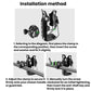 Cup holder installation steps with adjustable clamp and anti-theft key lock slot