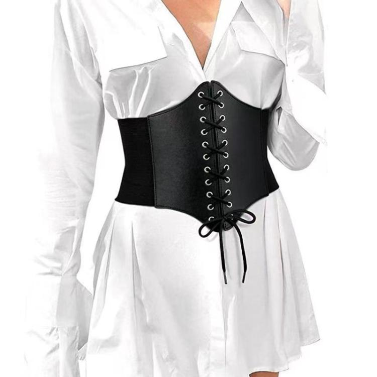 Elastic Waist Belt Slimming Effect Shirts Stretchy Waist Cincher
